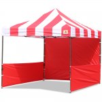 AbcCanopy Carnival 3x3 Red With Red Walls Pop Up Tent Trade Show Booth Canopy W/ Wheeled bag