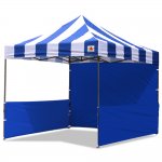 AbcCanopy Carnival 3x3 Blue With Blue Walls Pop Up Tent Trade Show Booth Canopy W/ Wheeled bag