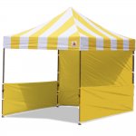 AbcCanopy Carnival 3x3 Yellow With Yellow Walls Pop Up Tent Trade Show Booth Canopy W/ Wheeled bag