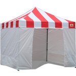 AbcCanopy Carnival Canopy 3x3 Red With White Walls Ez Part Tent Bouns 6 Walls