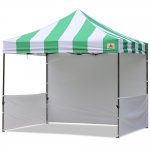 AbcCanopy Carnival 3x3 Green With White Walls Pop Up Tent Trade Show Booth Canopy W/ Wheeled bag