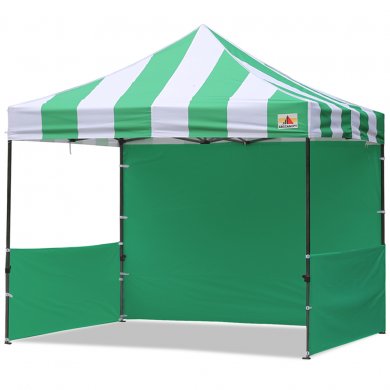 AbcCanopy Carnival 3x3 Green With Green Walls Pop Up Tent Trade Show Booth Canopy W/ Wheeled bag