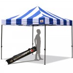 AbcCanopy Carnival 3x3 Blue And White Pop Up Canopy Popcorn Cotton Candy Vending Tent