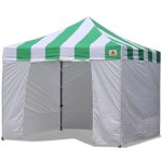 AbcCanopy Carnival Canopy 3x3 Green With White Walls Ez Part Tent Bouns 6 Walls