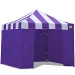 AbcCanopy Carnival Canopy 3x3 Purple With Purple Walls Ez Part Tent Bouns 6 Walls