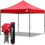 Abccanopy 3m x 3m Pop up Canopy Instant Shelter Outdor Party Tent Gazebo(Red)