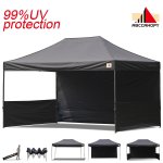 AbcCanopy 3MX4.5M Deluxe Black Pop Up Canopy Trade Show Both