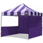 AbcCanopy Carnival 3x3 Purple With Purple Walls Pop Up Tent Trade Show Booth Canopy W/ Wheeled bag