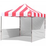 AbcCanopy Carnival 3x3 Red With White Walls Pop Up Tent Trade Show Booth Canopy W/ Wheeled bag